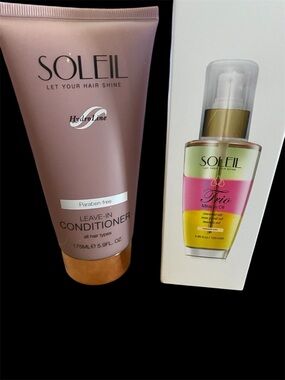 SOLEIL Pink Leave-In Conditioner - Trio Miracle Oil New!